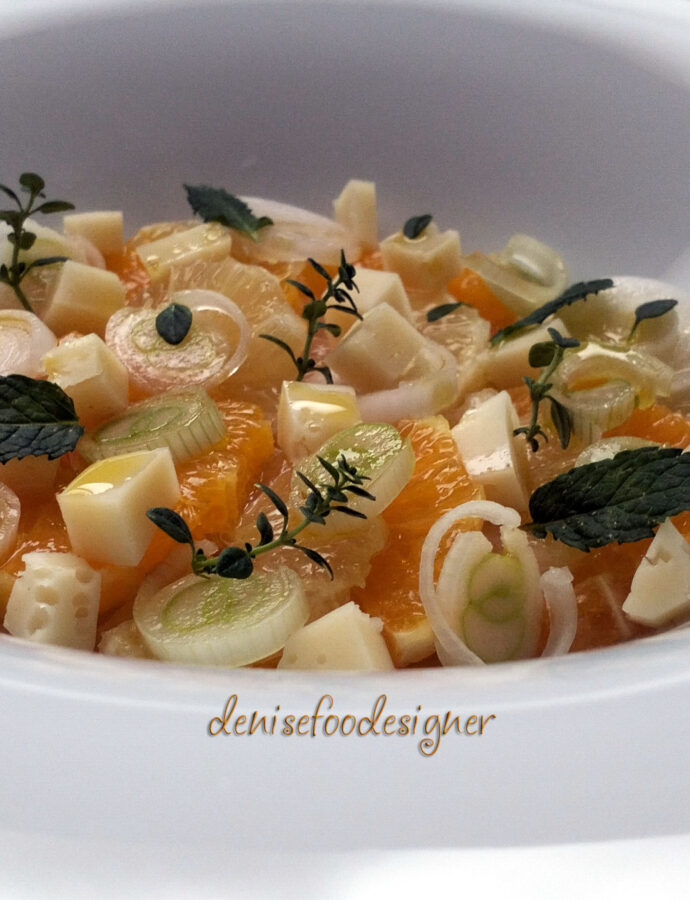 CITRUS SALAD, SPRING ONION AND PRIMO SALE CHEESE