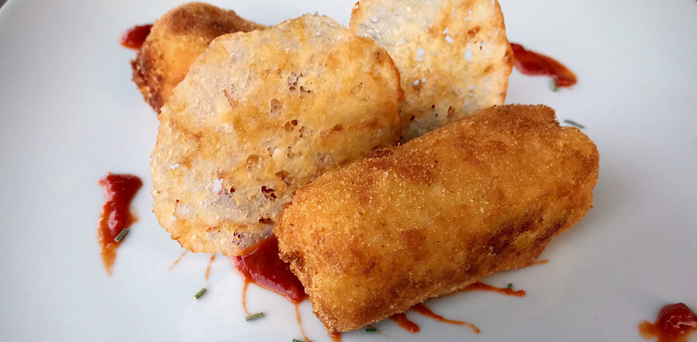 ROSEMARY POTATO CROQUETTES AND TOMATO DATTERINO KETCHUP